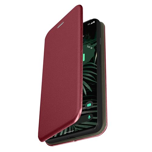Avizar Étui Smartphone 6,1 à 6,7 pouces Fixation adhésive et rotative Porte-carte Avizar bordeaux