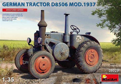 German Tractor D8506 Mod. 1937 - 1:35e - Miniart