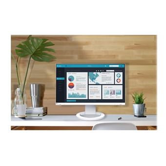 EIZO FlexScan EV2490-WT - Avec FlexStand - écran LED - 23.8" - 1920 x 1080 Full HD (1080p) @ 60 Hz - IPS - 250 cd/m² - 1000:1 - 5 ms - HDMI, DisplayPort, USB-C - haut-parleurs - blanc