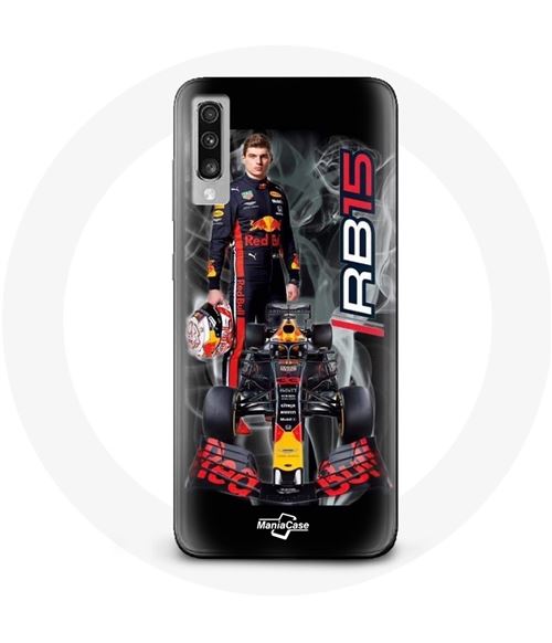 Coque pour Samsung Galaxy A70 Formule 1 Max Verstappen Pilote F1 Red Bull 15 Maniacase