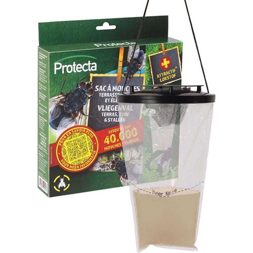 Non Communiqué Piège À Mouches 3.5 Litres Avec 4 Appâts