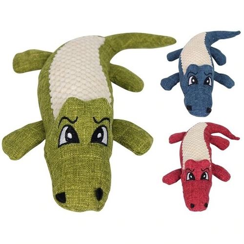 Peluche crocodile pour chien qui couine