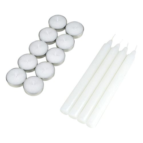 GENERIQUE - Bougie Chandelier - 20cm - Blanc - Image 2