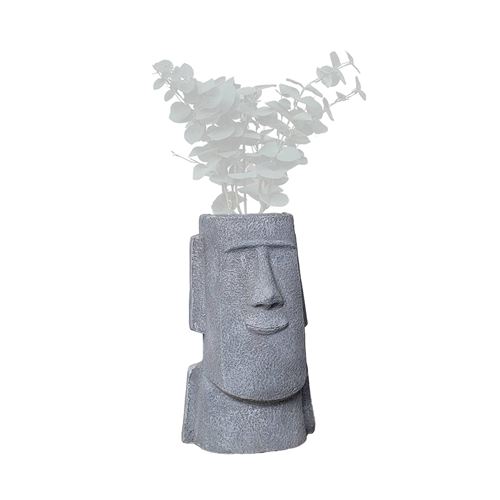 Sweeek Cache pot figurine Aztèque porte plante statuette en magnesia H425cm