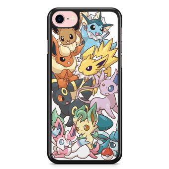 Coque Fifrelin Noire pour iPhone 6 et iPhone 6S Pokemon Evoli ...