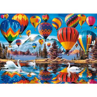 Puzzle 1000 pièces en bois : Ballons colorés Trefl - 1