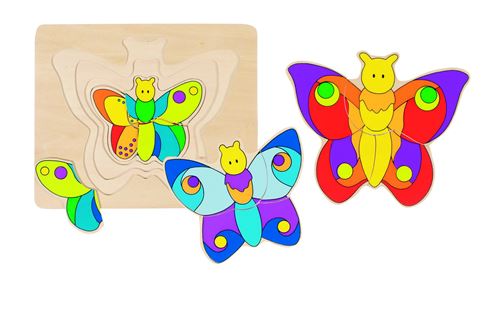Puzzle papillon 4 couches