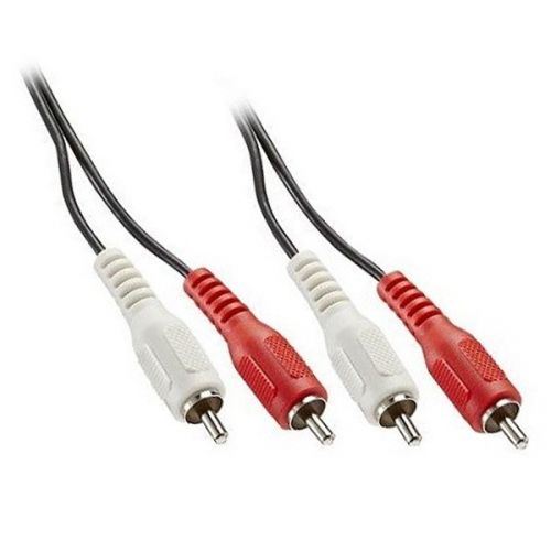 Câble Audio Jack vers 2 RCA EDC MC02-0010 Noir Mâle vers mâle