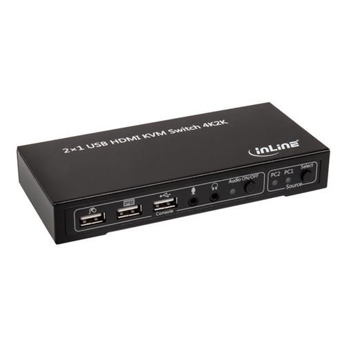 InLine - Commutateur KVM HDMI - 2 Ports - 4K - Audio - Image 2