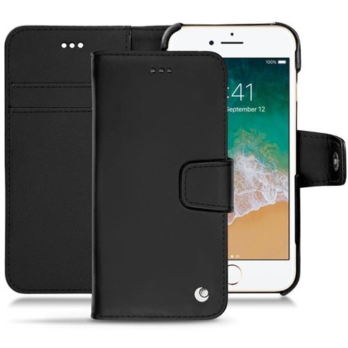 Noreve - Housse cuir Apple iPhone 7 - Perpétuelle - Noir ( Nappa - Black )
