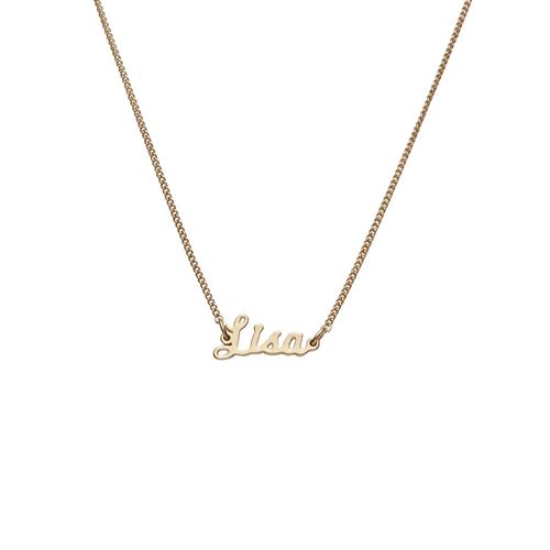 Collier dore prenom Lisa Draeger la carterie Multicolore