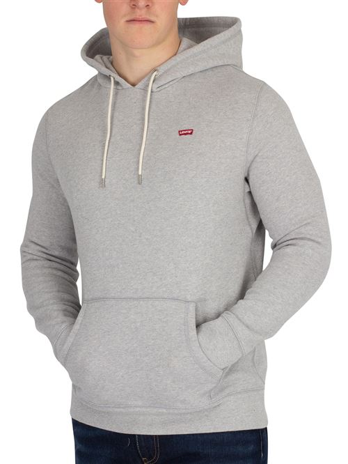 Levi's Homme Sweat à capuche original, Gris