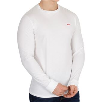 Levi's Homme T-shirt original à manches longues, Blanc - 1