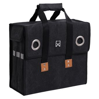 Sacoche de vélo Willex Canvas Shopper 18L Noir