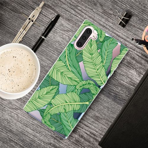 Coque en TPU impression de modèle mignon souple feuilles pour votre Samsung Galaxy Note 10