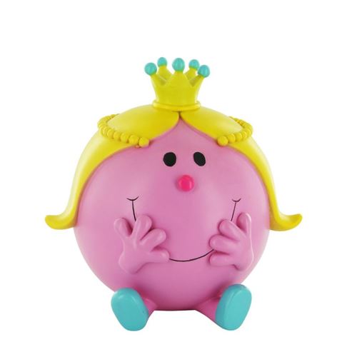 Monsieur Madame MM3134 Tirelire 3D Mme Princesse Poly résine Rose 15,70 x 13,50 x 17 cm