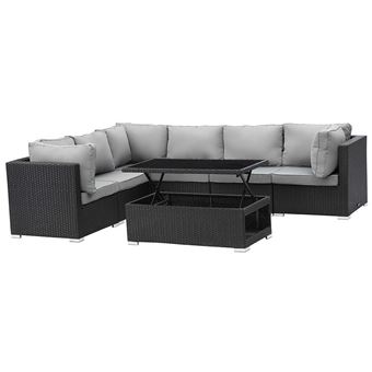 Salon De Jardin Modulable En Resine Tressee Auckland Luxe