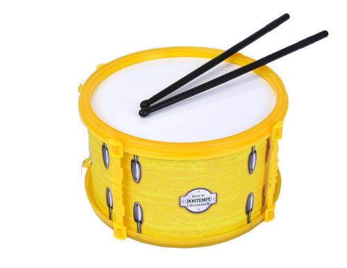 Bontempi Tambour avec baguettes jaune 21 cm
