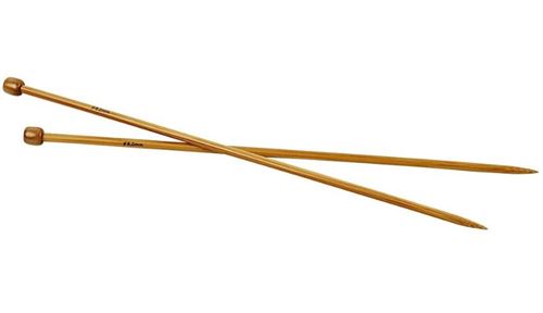 Creotime aiguilles à tricoter bambou 6 mm 35 cm