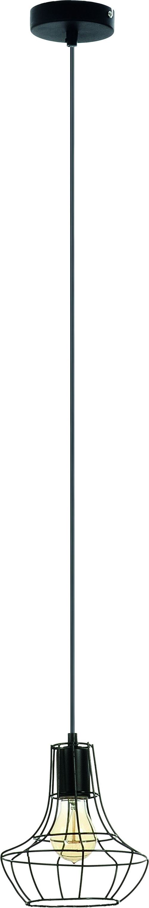 Paris Prix - Lampe Suspension Poire outline 19cm Noir