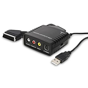 DVD USB 2.0 pour Windows 10/8/7 et MacOS adaptateur convertisseur audio vidéo convertisseur VHS vers USB audio Convertisseur numérique VHS vers carte de capture vidéo Hi8 VHS vers DVD vidéo 