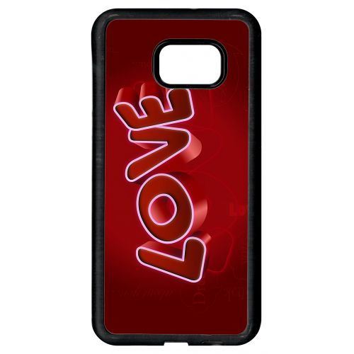Etui à rabat samsung galaxy s6 edge plus motif love 3d