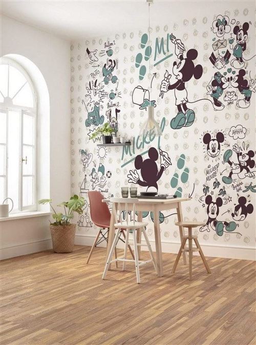 KOMAR Vliestapete »Mickey and Friends«, bunt, glatt