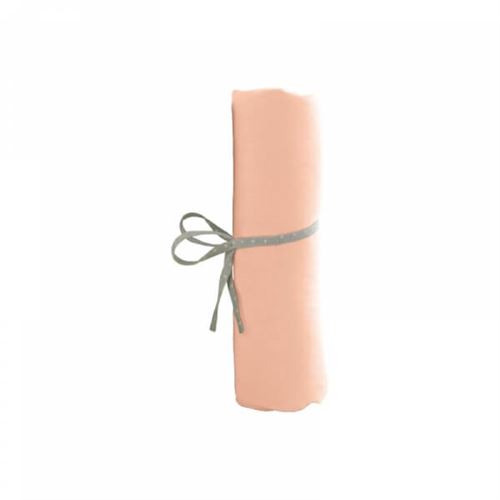 Drap housse pêche 60 x 120 cm - babycalin