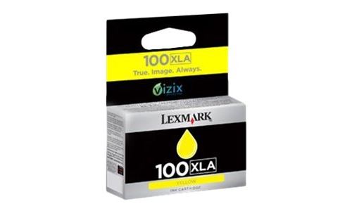 Lexmark Cartridge No. 100XLA - à rendement élevé - jaune - originale - cartouche d'encre