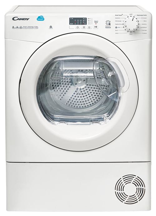 Candy SMART CS H8A2LE-47 - Sèche-linge - indépendant - chargement frontal - blanc
