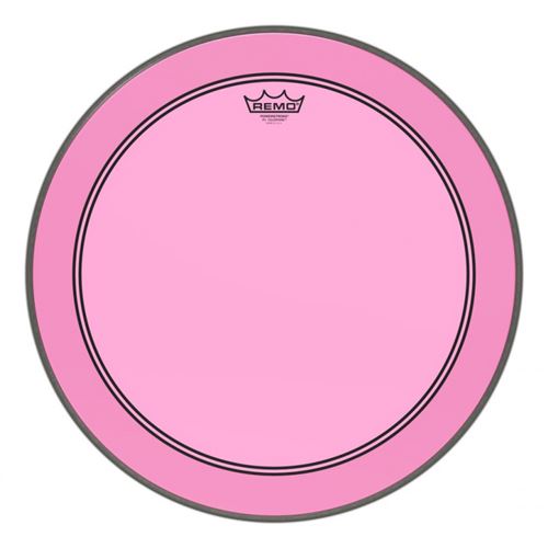 Remo P3-1320-CT-PK - Peau de frappe Powerstroke 3 Colortone pour grosse caisse, rose, 20