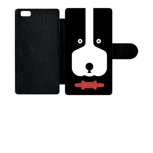 Etui À Rabat Huawei P8 Lite Chien Noeud Papillon