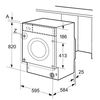Siemens iQ500 WK14D542FF - Machine à laver séchante - intégré - largeur : 59.5 cm - profondeur : 58 cm - hauteur : 82 cm - chargement frontal - 52 litres - 7 kg - 1400 tours/min