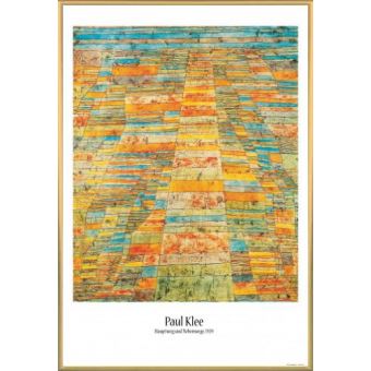 Impression sur Toile Tableau Chemin Principal Et Chemins Secondaires Paul Klee cm 50x60