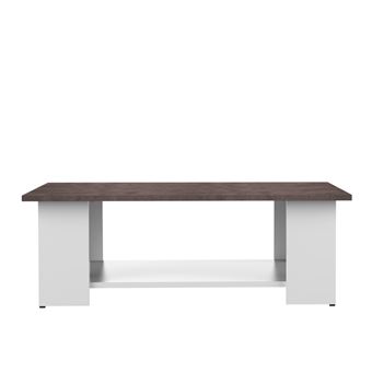Table Basse Effet Beton Blanc Achat Prix Fnac