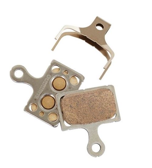 Shimano plaquettes K04Sde frein à disque Gris métallique Montage à plat 2 pièces