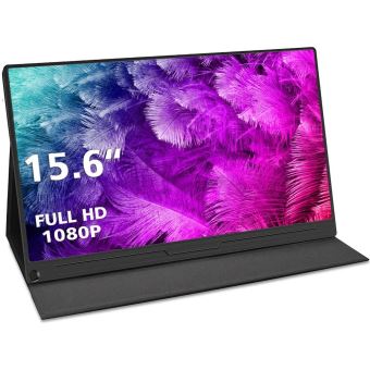 Écran Portable MAGICRAVEN 15,6 Pouces Full HD IPS - Moniteur USB-C/HDMI Plug & Play Pour Ordinateur, Mac, Switch, PS5