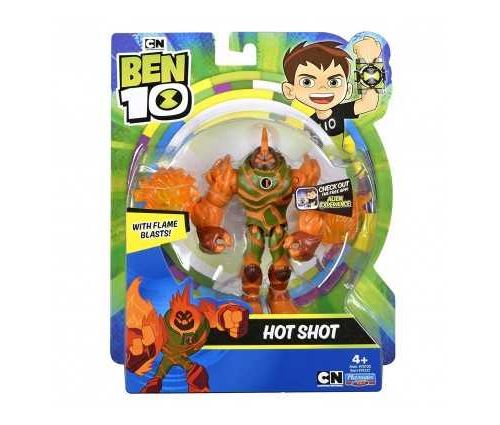 Ben 10 - Figurine articulée - 13 cm - Hot Shot with Flame Blast - BEN39710