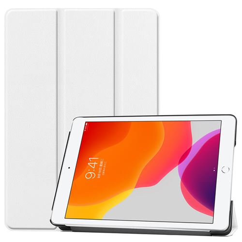 Etui pochette de protection Smartcover blanc pour Apple iPad 8 generation 2020 10,2 pouces / iPad 9 generation 2021 10.2