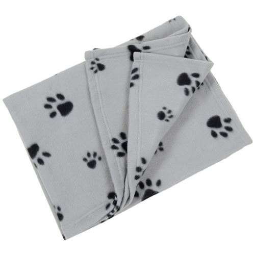 Comparer les prix de Couverture polaire, plaid pour chien chat 70 x 70 cm panier, corbeille, voiture, canapé gris