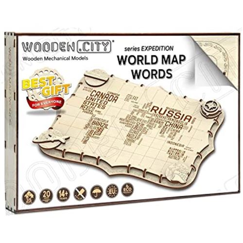 Carte du monde expédition série de mots