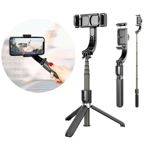 Stabilisateur Pliable Vshop Avec Cardan 3 Axes Compatible Tout Smartphones Pour Caméra Intelligente