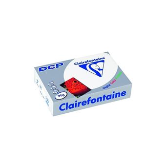 Clairefontaine Dcp 500 Feuilles A4 (297 X 210 Mm), 100 G/M2- Papier  D'Impression Couleur Laser - Ultra Blanc 1821C pas cher