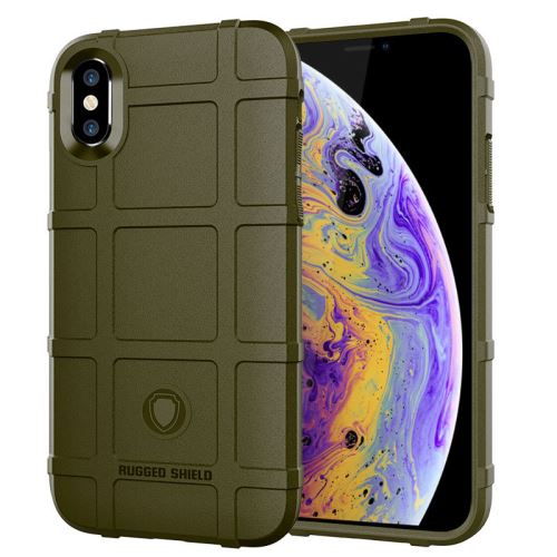 Etui Coque de protection durable anti choc pour Apple iPhone XS - Vert foncé