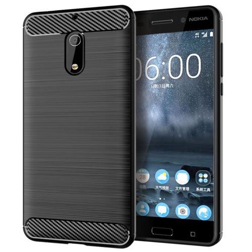 Etui Coque de protection durable souple pour Nokia 6 - Noir