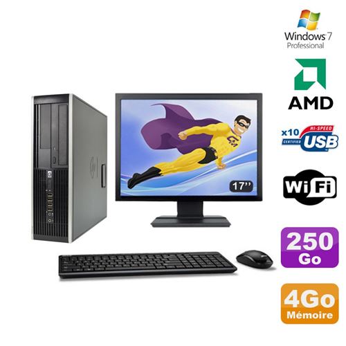 Acheter Pc hp compaq 6005 pro sff amd 3ghz 4go 250go graveur wifi win 7 pro 17' État correct - 179,00 € Pc hp compaq 6005 pro sff amd 3ghz 4go 250go graveur wifi win 7 pro 17' État correct - Hewlett-Packard reconditionné disponible sur Fnac