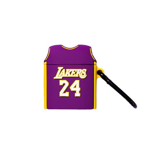 Etui TPU pour Airpods 1/2-Kobe Lakers-violet