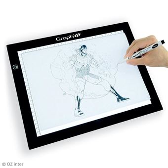 Tablette lumineuse LED Graph'it ultra-plate A4 23 x 30 cm