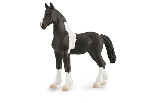 Collecta poulain Barock Pinto junior 11 cm caoutchouc noir/blanc