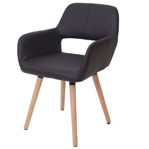 Générique Marron Chaise De Salle À Manger Mendler Hwc-A50 Ii, Fauteuil Similicuir, - Image 1